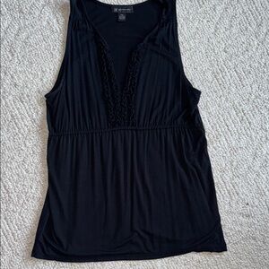 INC Black Sleeveless Top